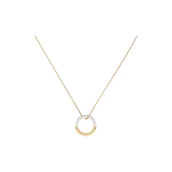 Maison Margiela Brass Glass Necklaces Unisex Gold