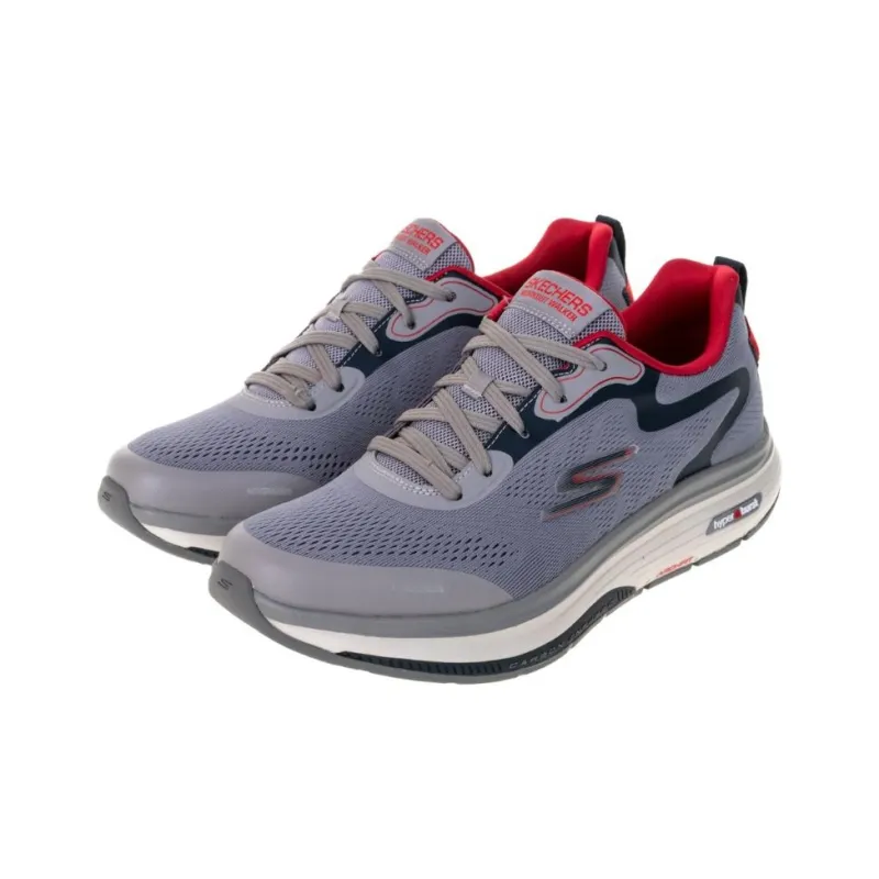 Skechers Go Walk Workout Walker Cushioning Wear Resistant Low Top Casual Running Shoes Men's Dark Gray-2