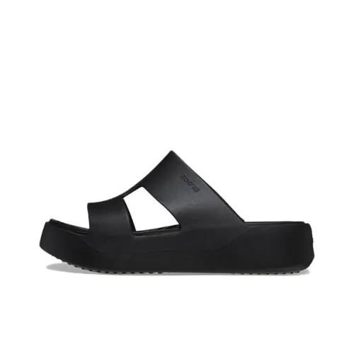 crocs Strapless Quiet Slide Slippers Women's Black