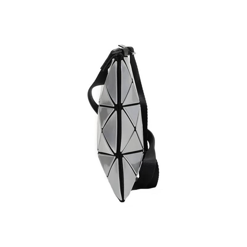 ISSEY MIYAKE PVC Small Square Bag Shoulder Bag Unisex Silver-2