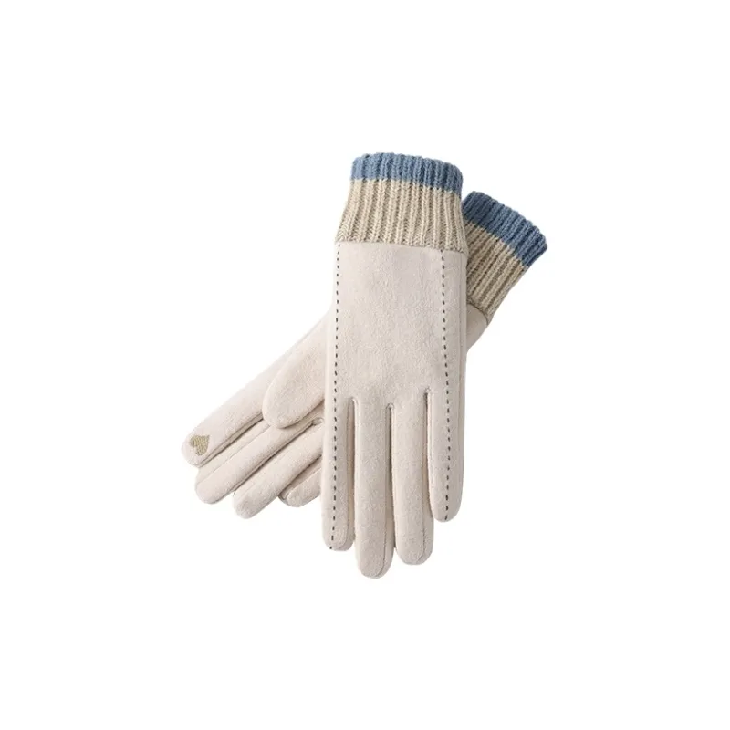 EQUIPMENTELEGANT Wool Knit Gloves Women's-9