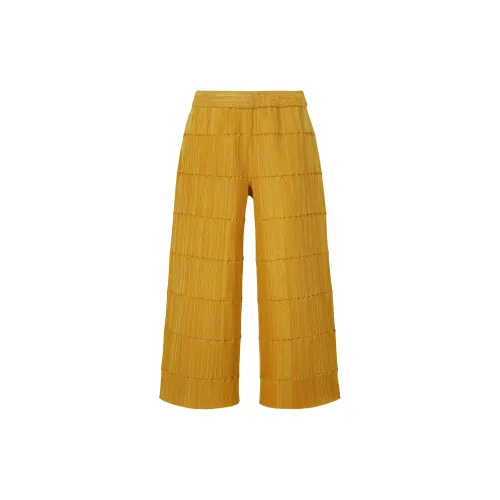 ISSEY MIYAKE Casual Pants Men Mustard Yellow