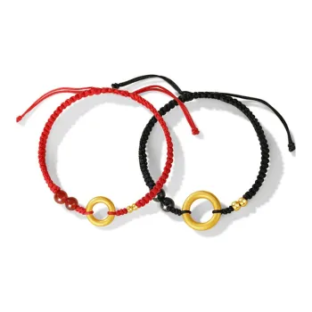 DAISY BEAUTY Obsidian Jade S999 Fine Silver Bracelet Unisex