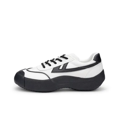 Warrior Sky Power Ugly Cute Clumsy Shoes Wear Resistant Slip Resistant Vintage Casual Shoes Unisex Black White