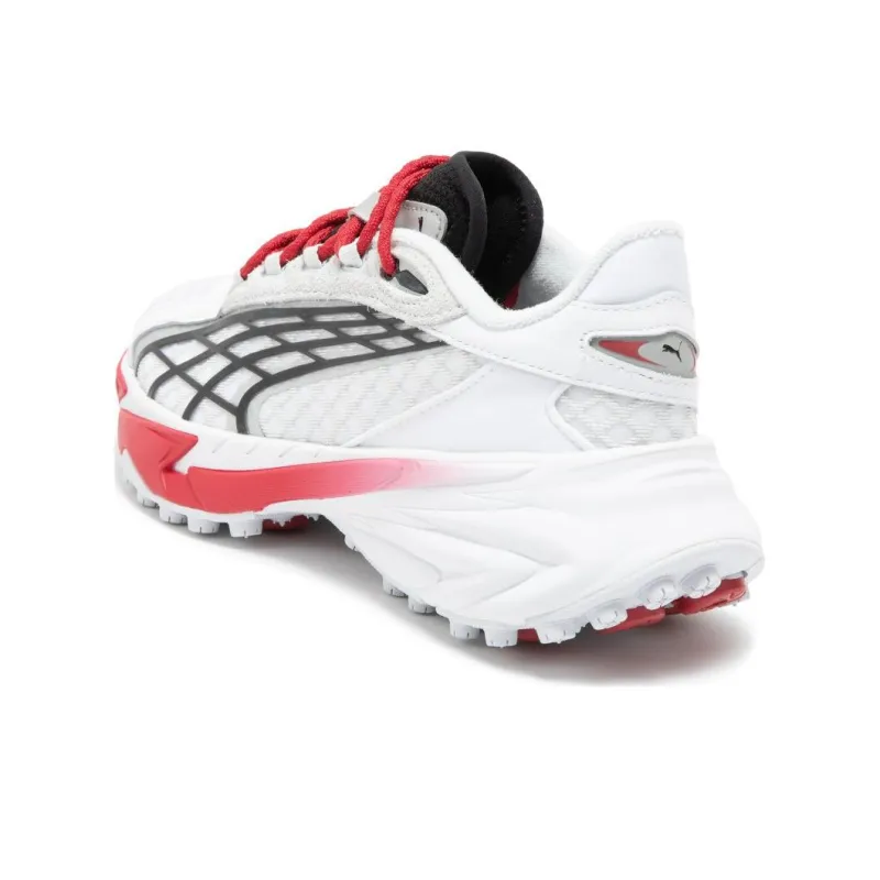 PUMA Spirex Motogame Sneakers 'White Red Silver Mist' Women's-3