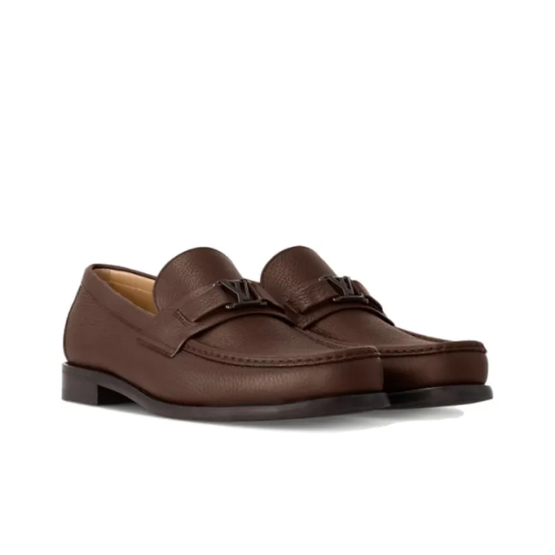 LOUIS VUITTON Major Loafers Men's Brown-2