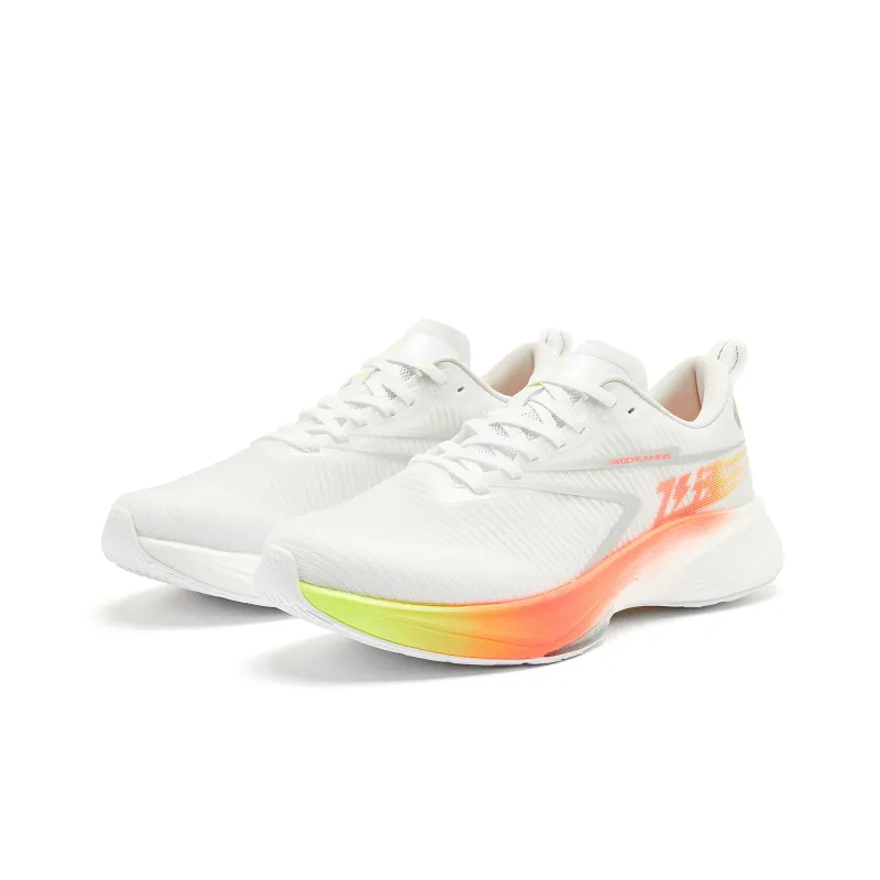 QIAODAN Rapid 2.0 Cushioning Wear-Resistant Low-Top Q-KUNGFU PRO Running Shoes Men's Jordan White Phantom Orange-2