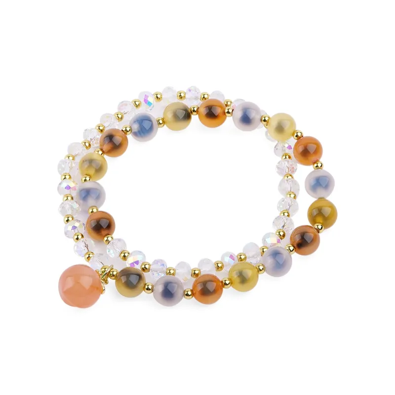 Zhen Hu Pavilion Agate Jade Bracelets Unisex-2