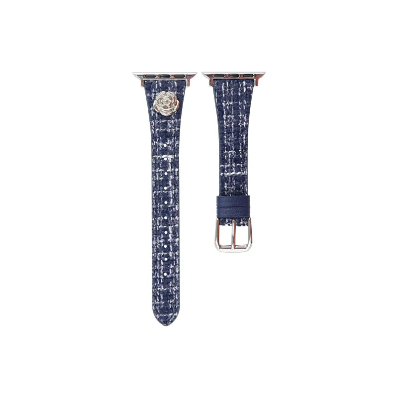Yu Qing Apple Compatibility Watch Band Woolen, Genuine Leather Sole Material-15