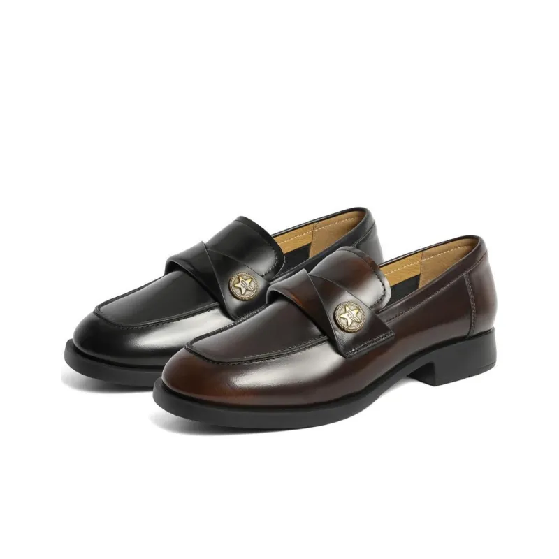 BELLE Loafers 2.5cm Women's Brown, Black-4
