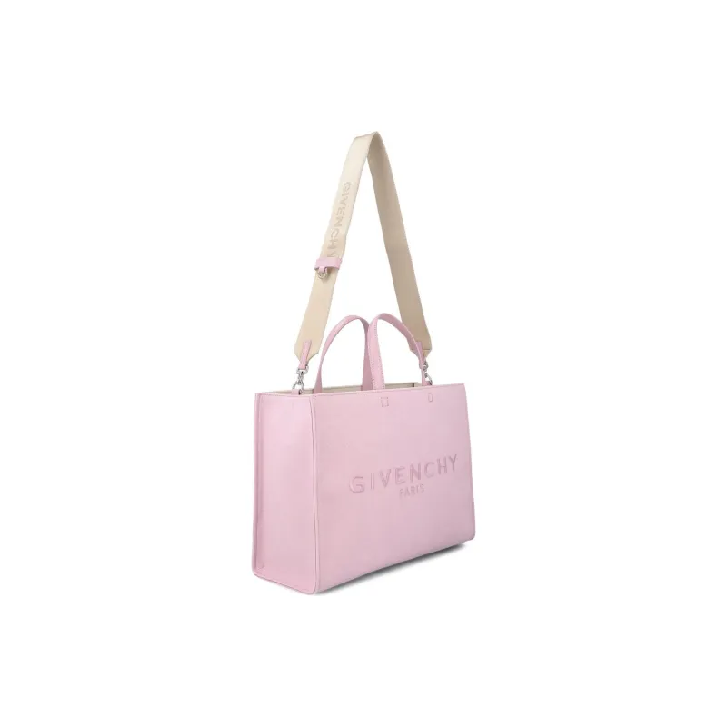 GIVENCHY Cotton Tote Bag Shopping Bag Shoulder Bag Crossbody Bag Handbag Medium Size Women's Pink-2