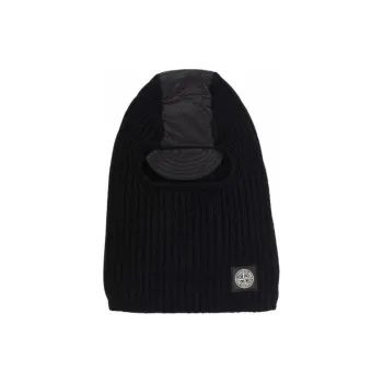 STONE ISLAND Wool Beanies Men's Black