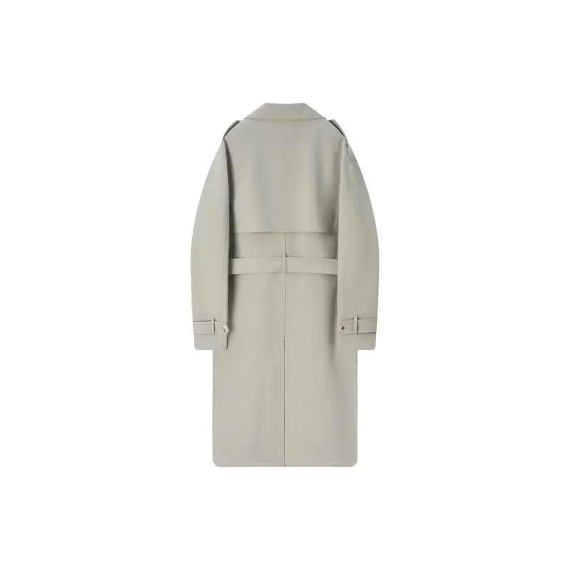 A.B.X Mid Length Spring Trench Coat Unisex-0