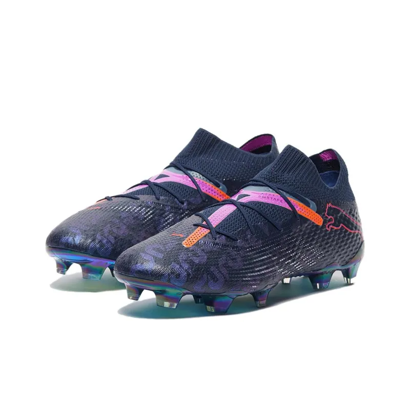 Puma Future 7 Ultimate FG/AG Soccer Cleats 'Navy Pink Red'-2