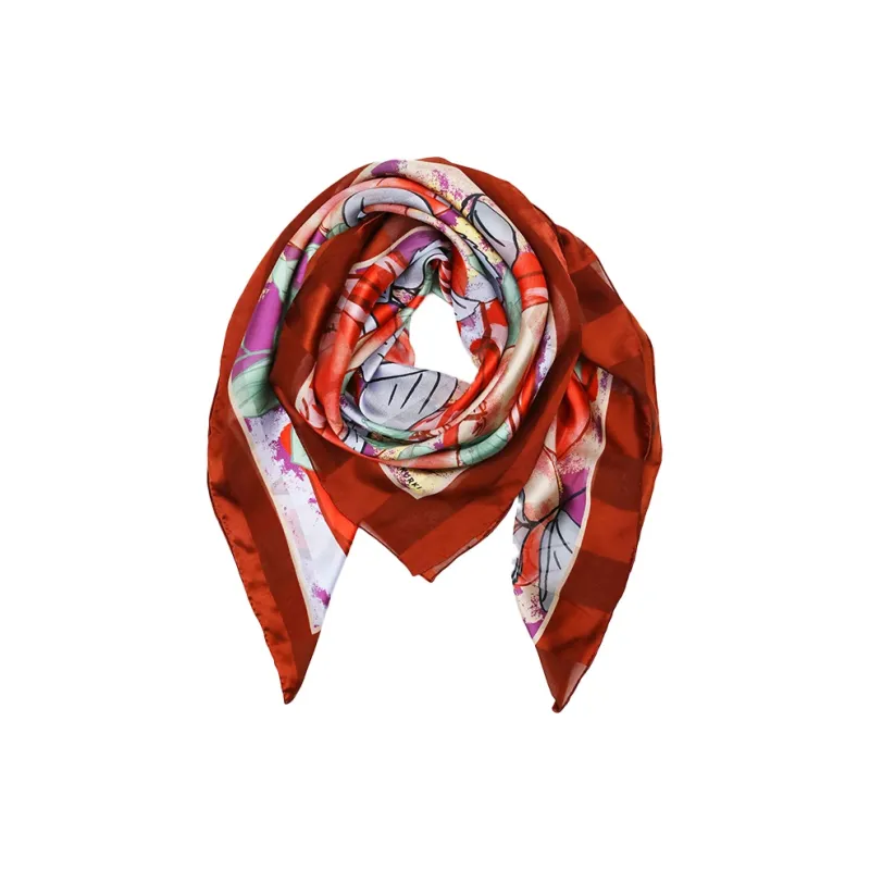 MARJAKURKI Silk Scarves Women's-3