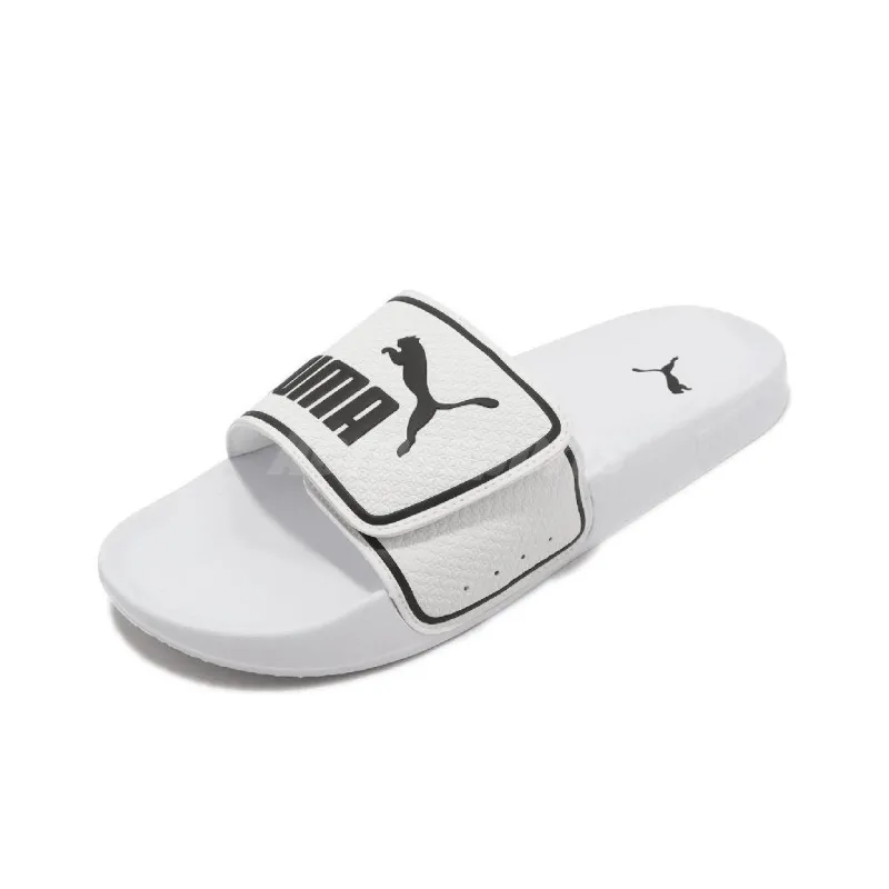 PUMA Leadcat 2.0 V Slide Slippers Unisex White Black-2