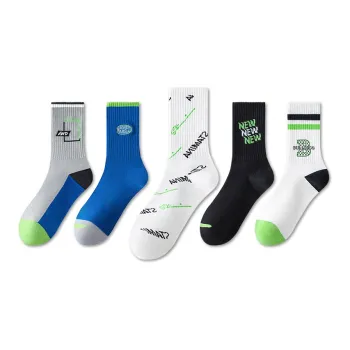 LUOLIAN Mid Calf Socks Men's 5 Pack