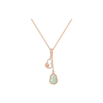 Treasure Flaws Chalcedony Jade Necklaces Women's