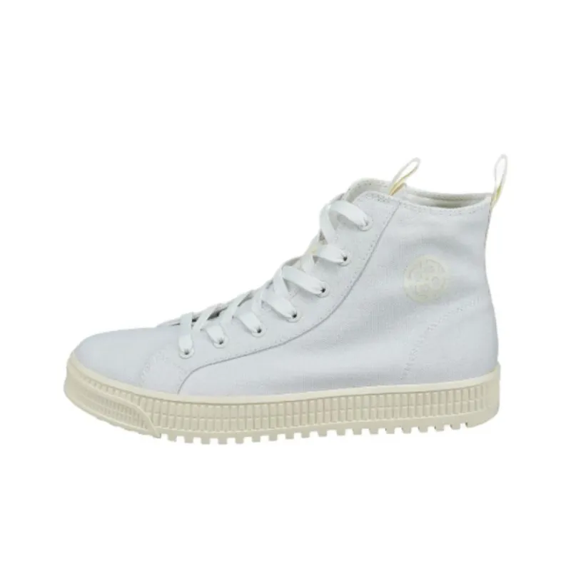 Bugatti High-Top Skateboard Shoes Women's White-0
