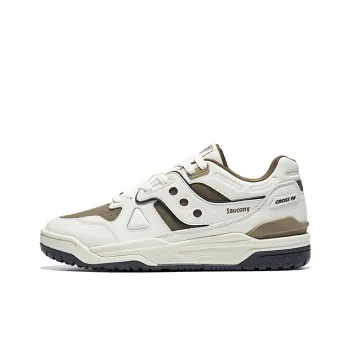 Saucony Cross 90 Cushioned Wear Resistant Coverage Low Top Casual Running Shoes Unisex Beige Umber