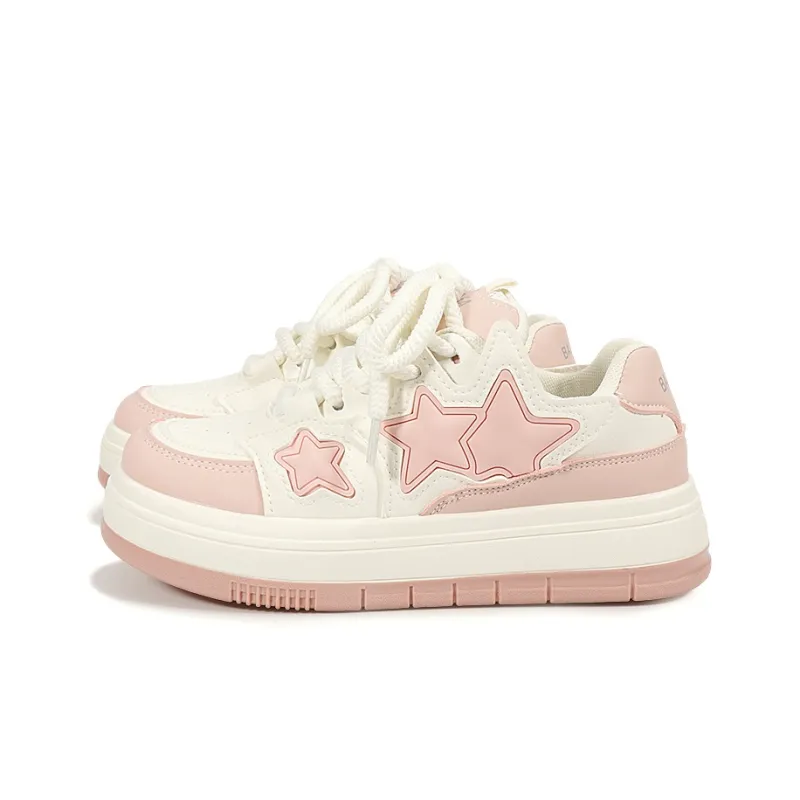 SNXR Water-Resistant Cushioning Wear-Resistant Low-Top Skateboard Shoes Women's Pink-4