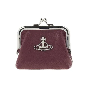 Vivienne Westwood Leather Coin Purse Mini Women's Burgundy