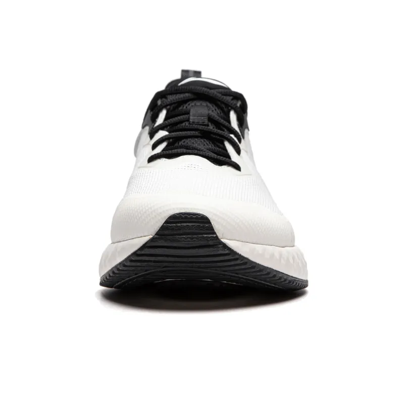LiNing Chasing clouds Cushioning Anti Slip Wear Resistant Breathability Low Top Running Shoes Men's White Gray-4