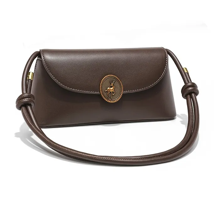 Worm's Home PU Shoulder Bag Crossbody Bag Regular Women's Brown-1