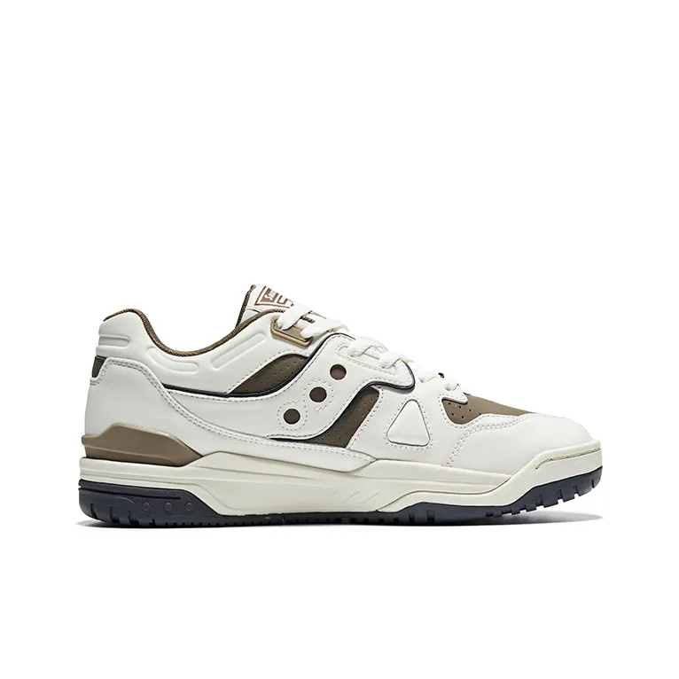 Saucony Cross 90 Cushioned Wear Resistant Coverage Low Top Casual Running Shoes Unisex Beige Umber-1