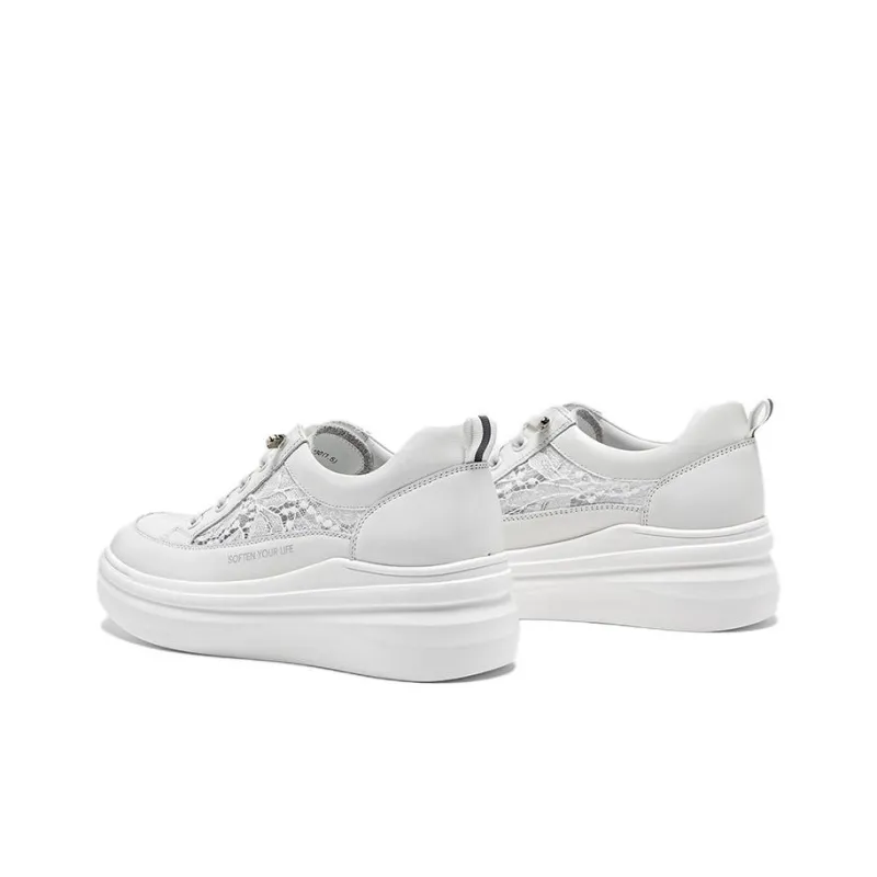BASTO Skateboard Shoes Women's Low Top Solid Color-2
