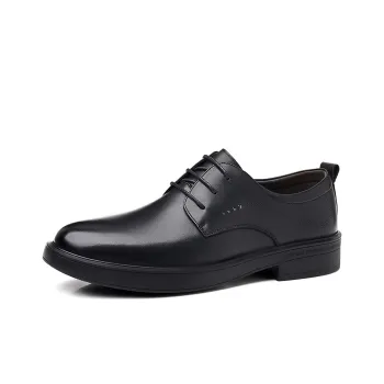 GZZ Dress Shoes Men Low Top Black