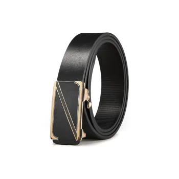 JEEP SPIRIT Young And Middle Aged Business Casual Z Buckle Automatic Buckle Leather Belts Men's 3.3cm