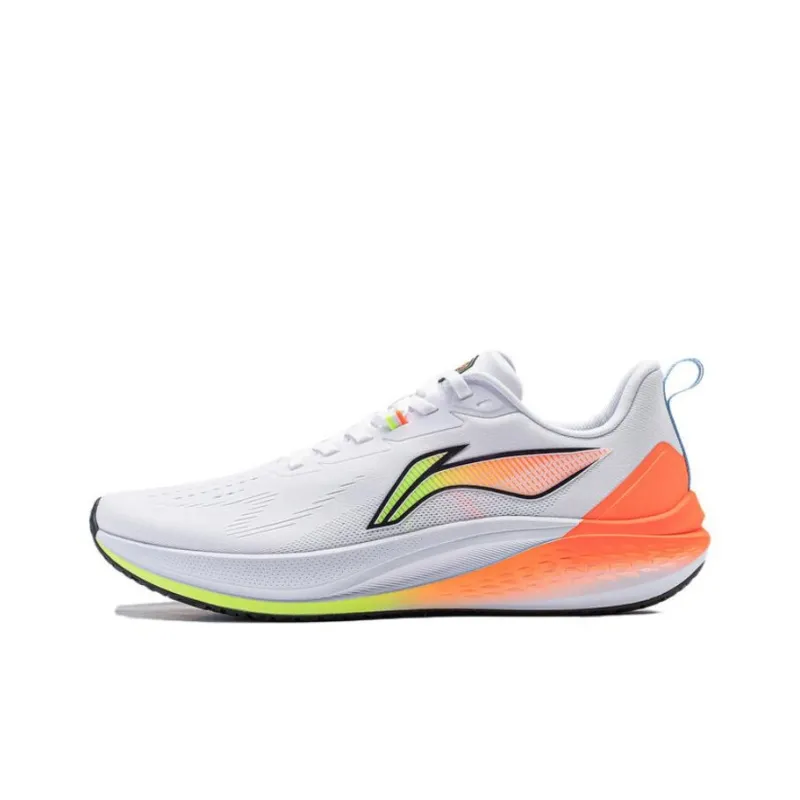 LiNing Red Hare 7 Cushioning, Slip Resistant, Lightweight Low Top Marathon Running Shoes Men's White-0