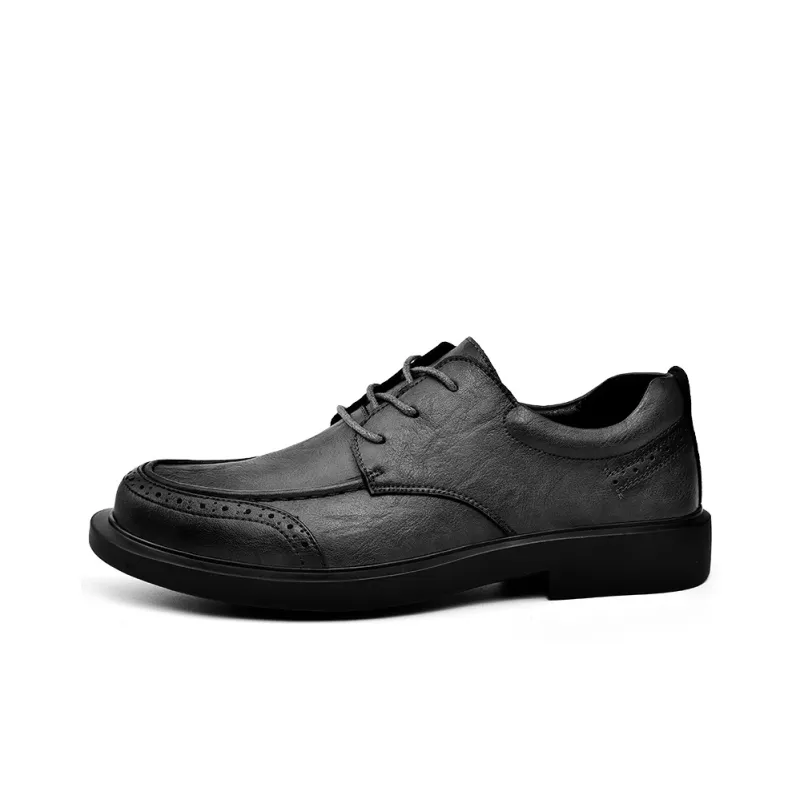 Season Ram Dress Shoes Men Low Top Black/Gray-7