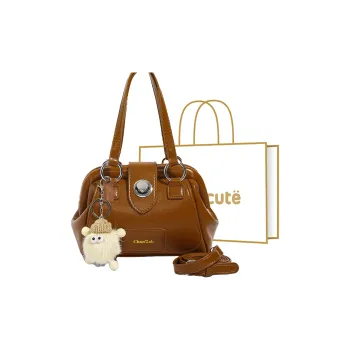 SUPERCUTE PU Doctor Bag Crossbody Bag Handbag Regular Women's White/Black/Coffee/Brown