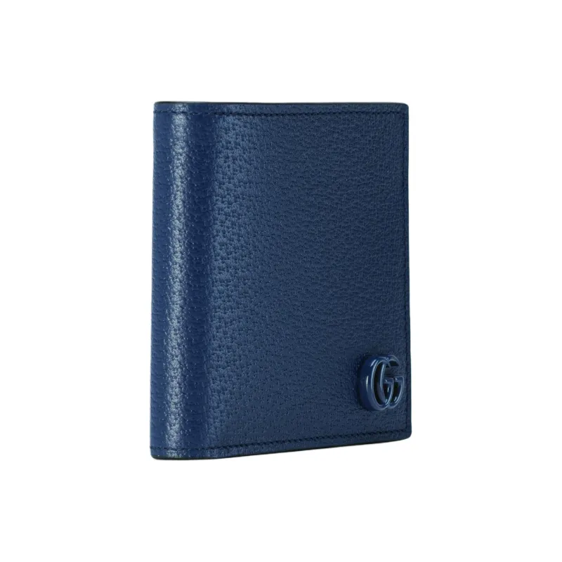 GUCCI Leather Wallet Men's Royal Blue-1