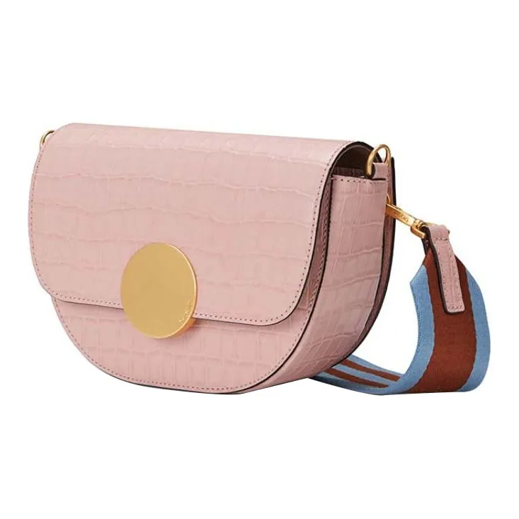 ORYANY Leather Saddle Bag Shoulder Bag Crossbody Bag Women's Vintage Pink-2