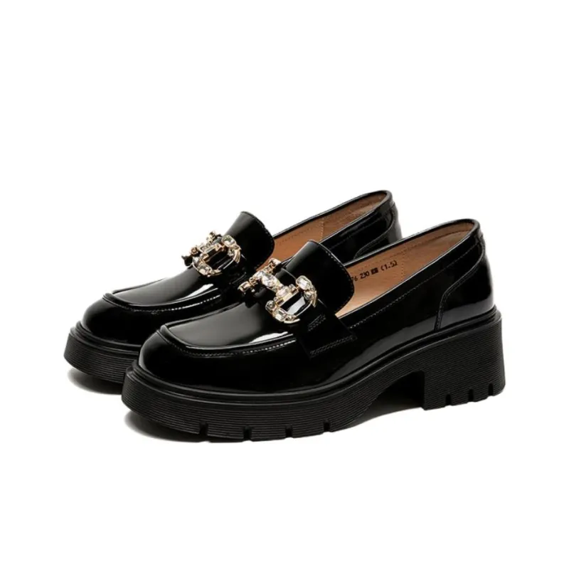Satchi Loafers 5.2cm Women's Black-1