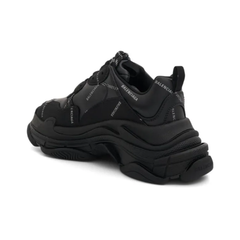 Balenciaga Triple S Sneaker Kids 'Allover Logo - Black'-3