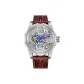 HBR8854-White Case Brown Strap
