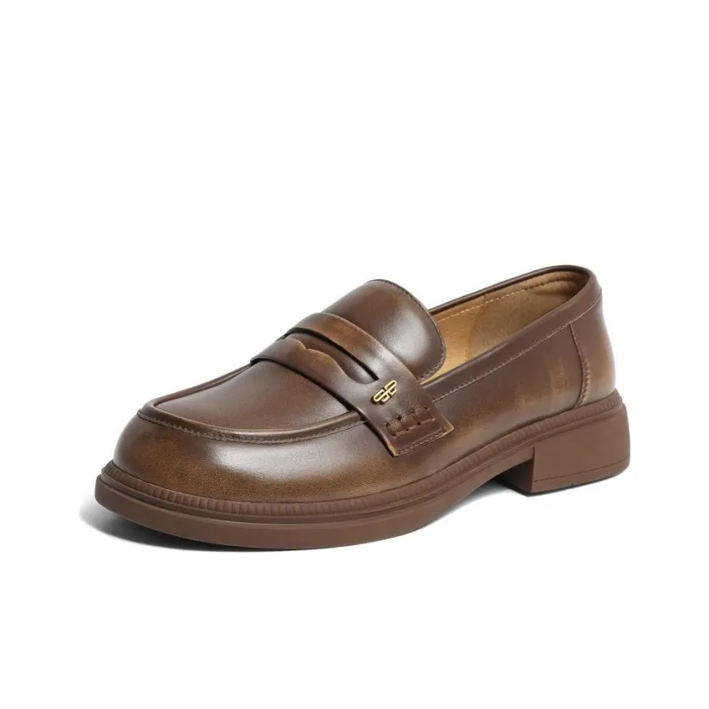 BELLE Loafers Women's Black/Brown-6