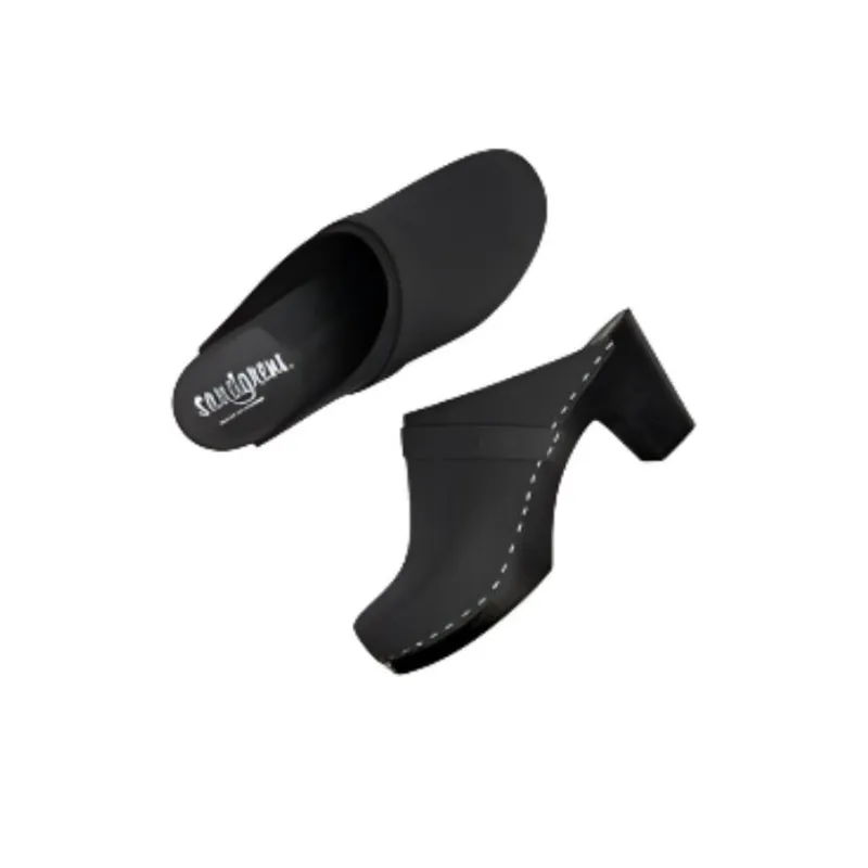 REJINA PYO Wrap-toe Slippers 8cm Women's Black-3