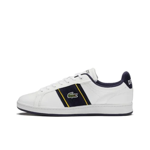 LACOSTE Skateboard Shoes Men Low-Top White