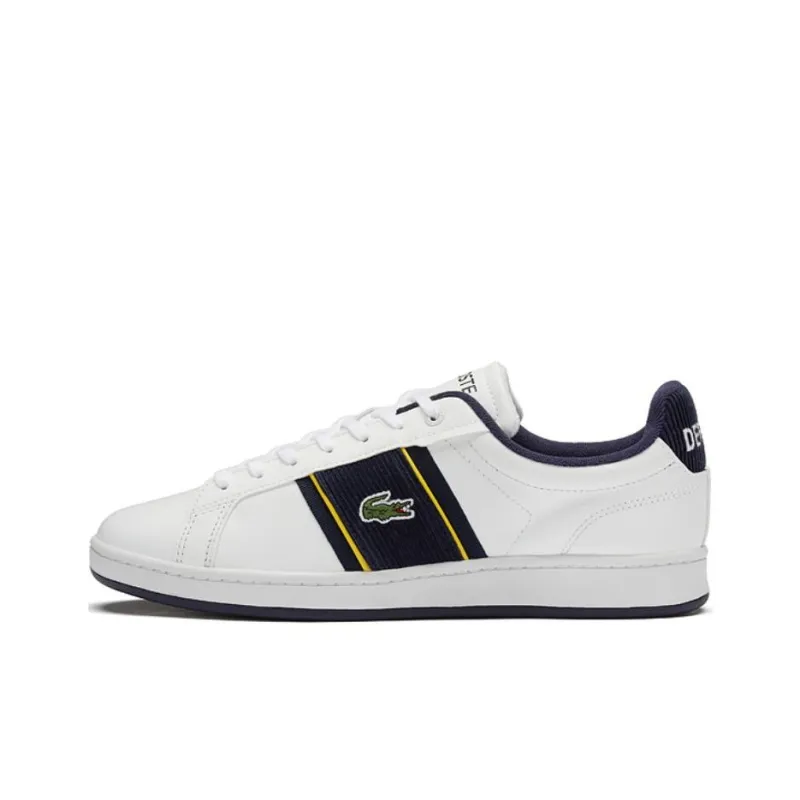 LACOSTE Low Top Skateboard Shoes Men's White-0