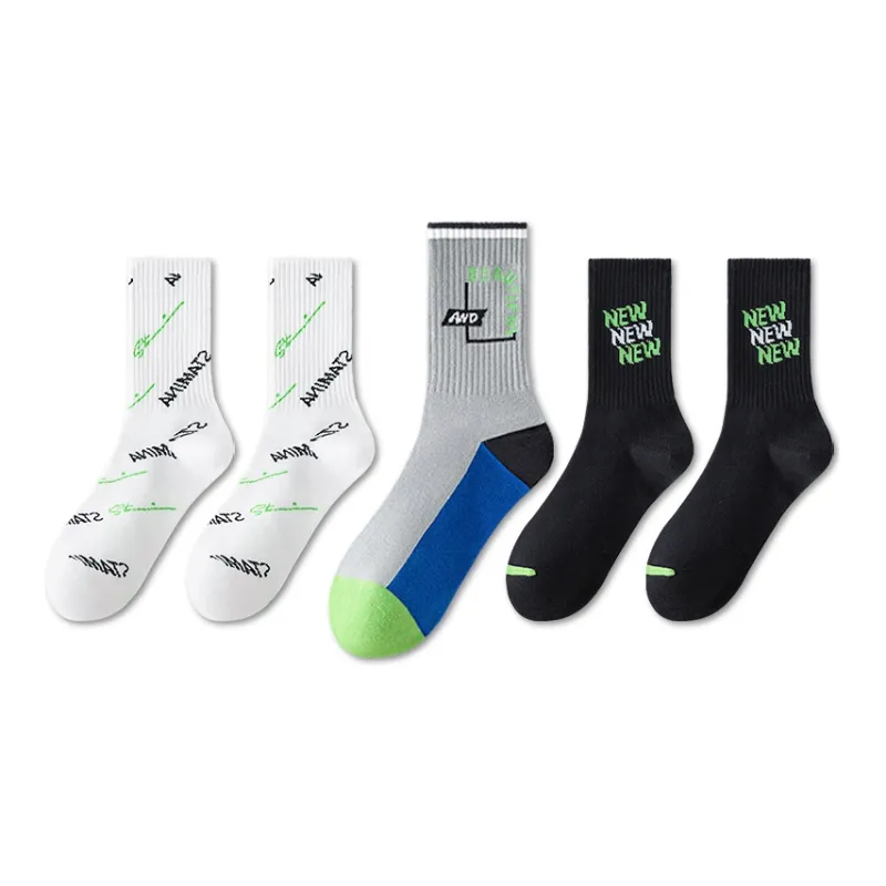 LUOLIAN Mid Calf Socks Men's 5 Pack-5