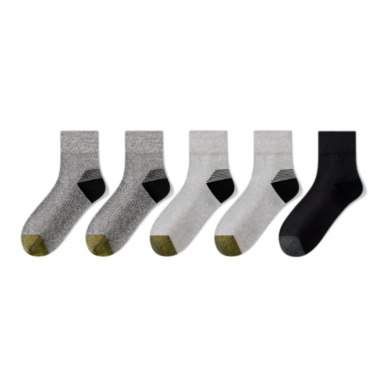 LUOLIAN Mid Calf Socks Men's 5 Pack-5