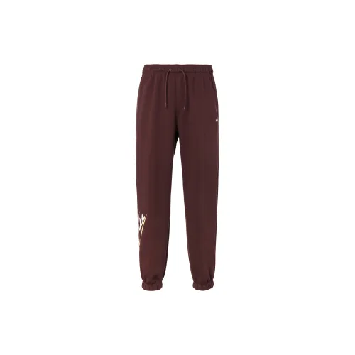 Nike Knitted Sweatpants Women's Burgundy