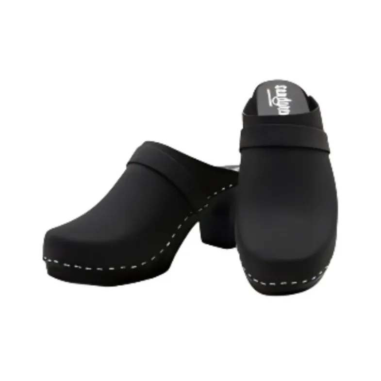 REJINA PYO Wrap-toe Slippers 8cm Women's Black-2