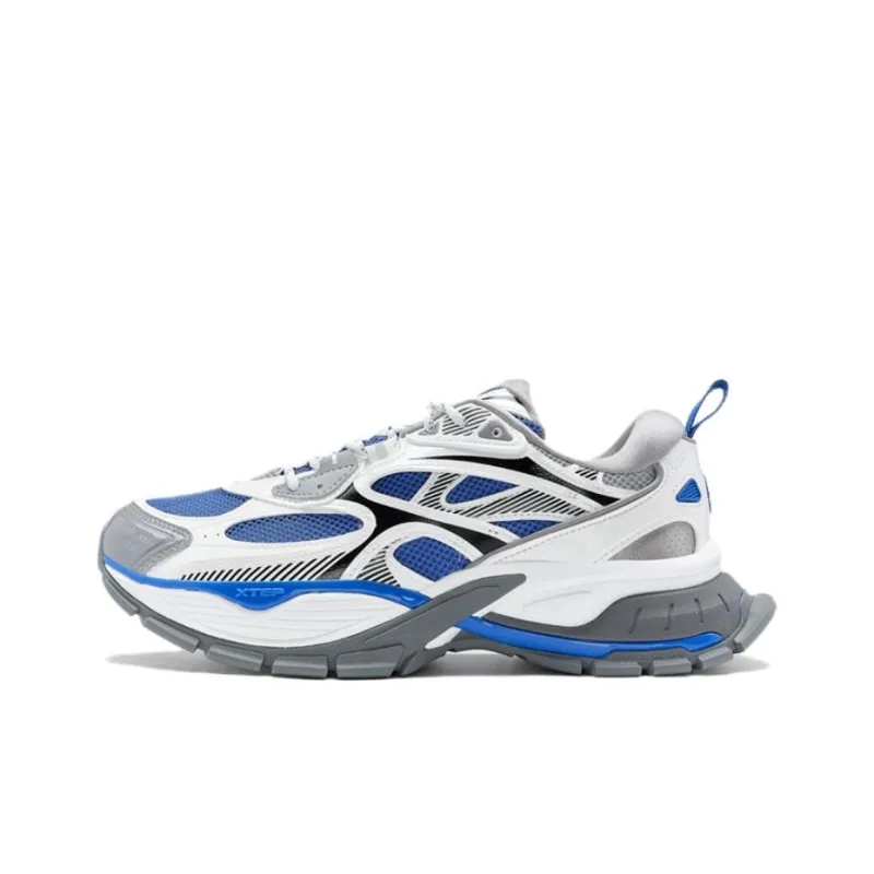 XTEP Cushioning Low-Top Casual Shoes Men's White Blue-0