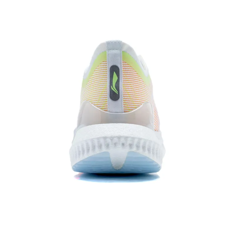 LINING Jueying 2 Essential Running Shoes Men Low Top Standard White/Neon Yellow Green-5